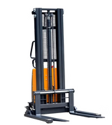 Semi-Electric Straddle Stacker, 3,300 lb Capacity with 119.4" Power Lift EKKO