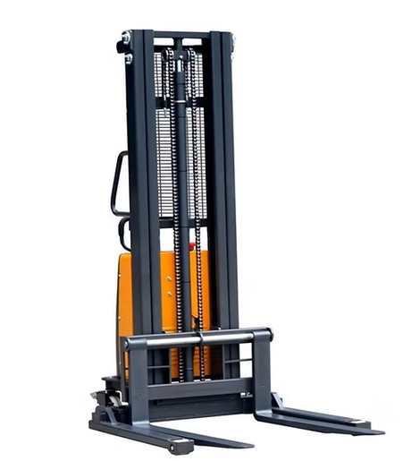 Semi-Electric Straddle Stacker, 3,300 lb Capacity with 119.4" Power Lift EKKO