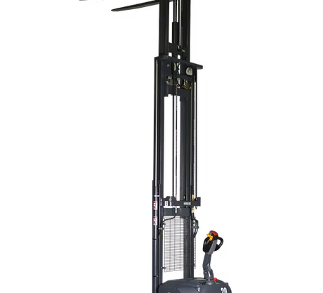 Lithium Electric Straddle Stacker EB20CS with 189" Lift Height and Lithium EKKO