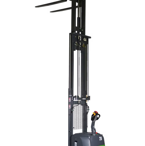 Lithium Electric Straddle Stacker EB20CS with 216' Lift Height and Lithium Battery EKKO