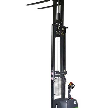 Lithium Electric Straddle Stacker EB20CS with 216' Lift Height and Lithium Battery EKKO