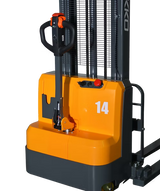 Full Powered Electric Straddle Stacker EB14C-145" Lift Height EKKO