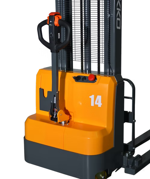 Full Powered Straddle Stacker EB14C-118" Lift Height EKKO