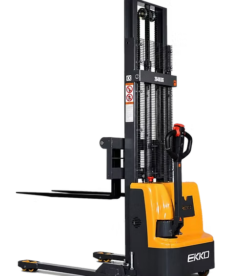 Full Powered Electric Straddle Stacker - DC Motor with 119" Lift EKKO