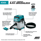 36V (18V X2) LXT® Brushless36V (18V X2) LXT® Brushless 4 Gallon HEPA Filter Dry Dust Extractor/Vacuum, AWS®, Tool Only4 Gallon HEPA Filter Dry Dust Extractor, AWS®, Tool Only Makita
