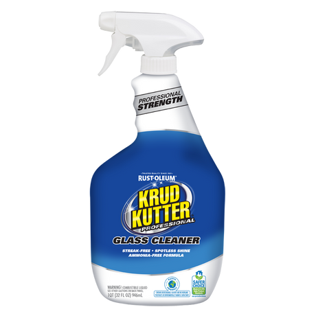 Krud Kutter Pro Glass Cleaner 395382-6U Rust-Oleum 32 oz Trigger Spray - 6 Units
