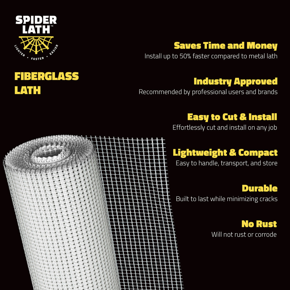 SpiderLath Fiberglass Lath SpiderLath
