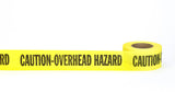 Repulpable Tape 17771-11-2000 Mutual Industries Yellow Caution Overhead Caution 2' x 45YD - 20 per Order