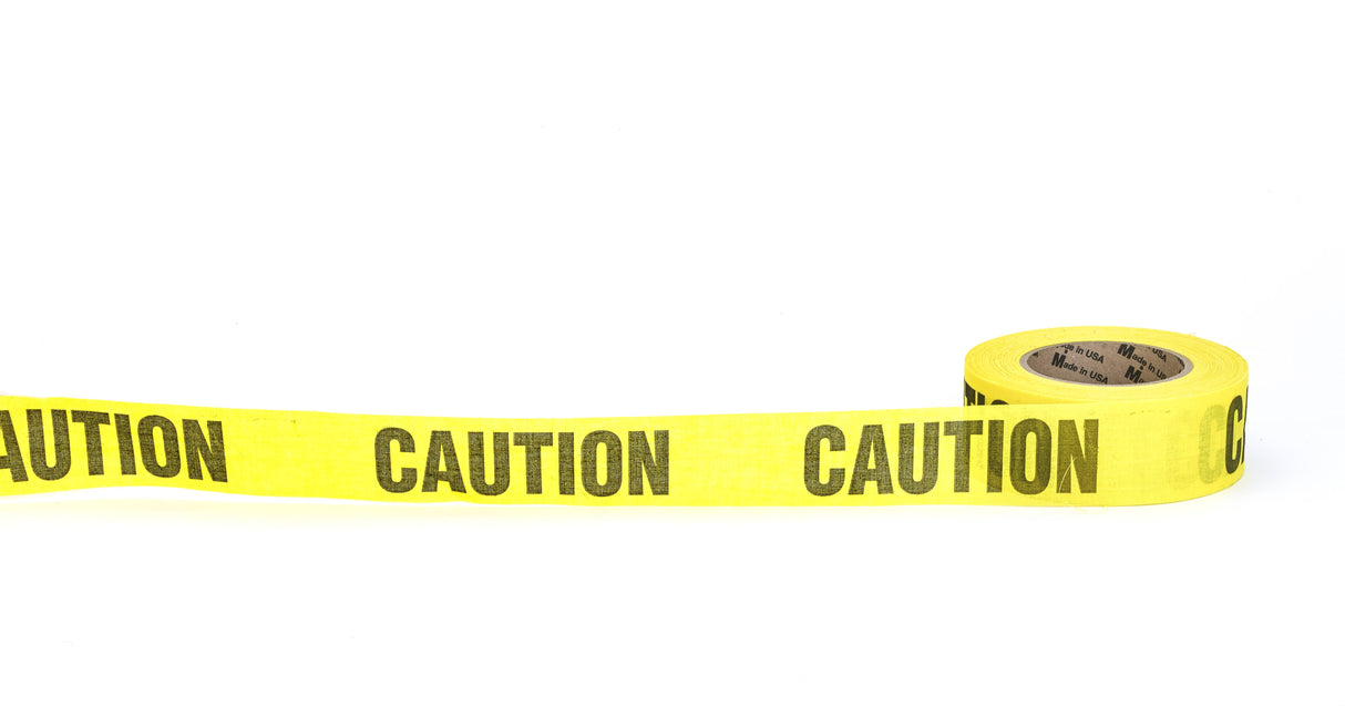 Repulpable Tape 17771-41-2000 Mutual Industries Yellow Caution 2' x 45YD - 20 per Order