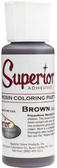 Superior RESIN COLORING PASTE Superior Stone Products Single - 2oz Brown