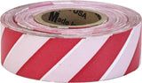 Flagging Tape - Ultra Standard (144 Rolls) 16002-279-1875 Mutual Industries Red/White Stripe