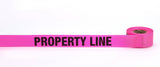 Flagging Tape - Printed (108 Rolls) 16003-675-0 Mutual Industries Glo Pink Property Line