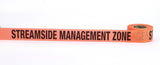 Flagging Tape - Printed (108 Rolls) 16003-445-0 Mutual Industries Glo Orange Streamside Mgmt Zone