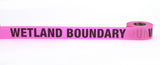 Flagging Tape - Printed (108 Rolls) 16003-75-0 Mutual Industries Glo Pink Wetland Boundary