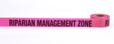Flagging Tape - Printed (108 Rolls) 16003-675-0 Mutual Industries Glo Pink Riparian Mgmt Zone