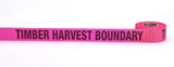Flagging Tape - Printed (108 Rolls) 16003-575-0 Mutual Industries Glo Pink Timber Harvest Boundary
