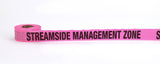 Flagging Tape - Printed (108 Rolls) 16003-475-0 Mutual Industries Glo Pink Streamside Mgmt Zone