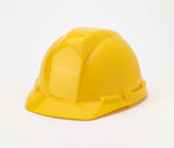 4-Point Pin Lock Suspension Hard Hat - Box of 50 Count 50100-41-0 Mutual Industries Yellow