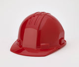 4-Point Pin Lock Suspension Hard Hat - Box of 50 Count 50100-79-0 Mutual Industries Red