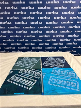 Blue Countertop Protective Film - Caution Marked Weha