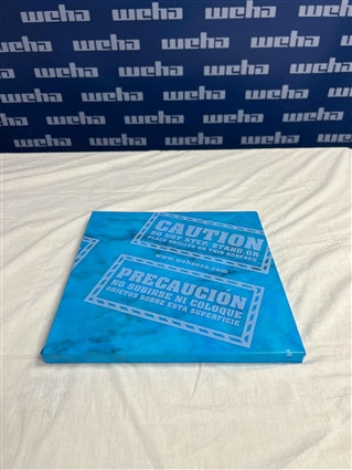 Blue Countertop Protective Film - Caution Marked Weha