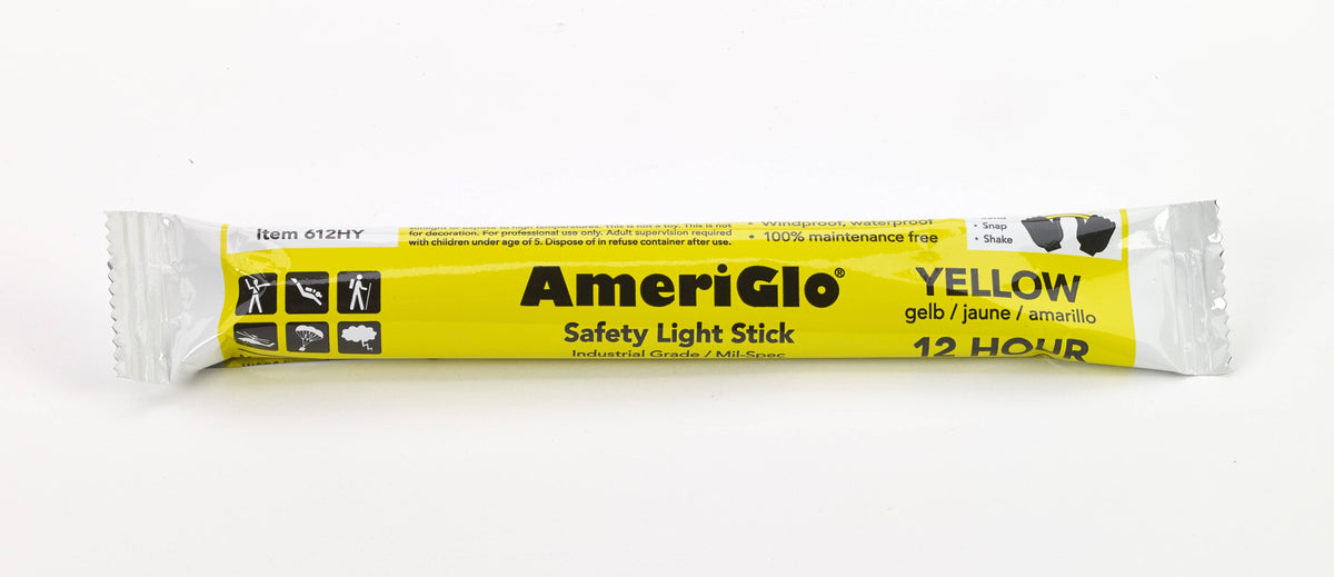 Safety Light Sticks 17759-41-12 Mutual Industries 6" (10 Count) 12 Hours Yellow