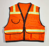 Super Deluxe Surveyor Vest (12 Count) 16333-45-3 Mutual Industries Orange Large