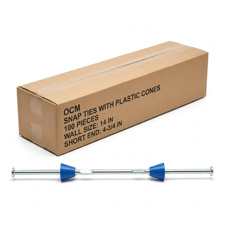 Snap Ties with Plastic Cones (100 Pieces) STSEC-14 OCM Short End (4-3/4") 14"