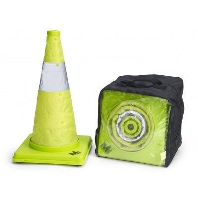 Collapsible Lime Traffic Cones -200 Pieces Mutual Industries