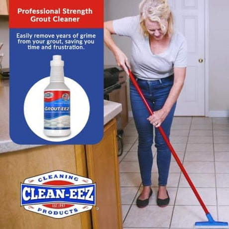 Grout-eez 2 Bottle Kit With FREE Stand Up Grout Brush 32oz Clean-eez