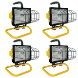 500 Watt Halogen Work Light – Portable Heavy-Duty Lighting - Pack of 4 Units