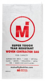 Woven Contractor Bags - 20 per Case Mutual Industries