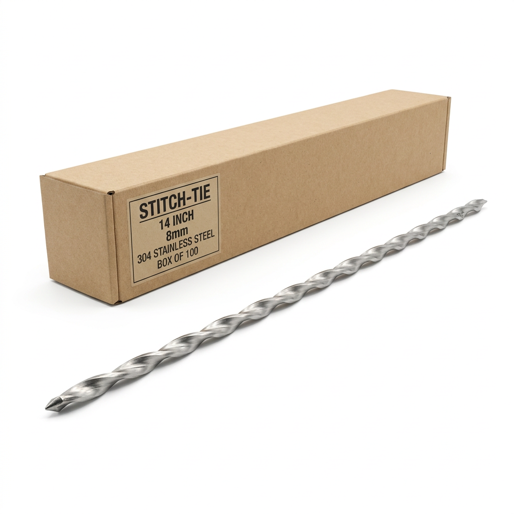 Stitch-Tie Stainless Steel Masonry Pinning Solution - Box of 100 (8mm)