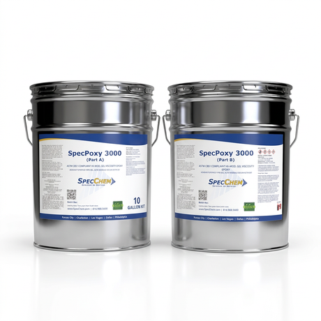 Specpoxy 3000 Astm 881 Compliant Hi-Mod, Gel Viscosity Epoxy SP3000-10 SpecChem 10 Gallon