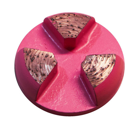 Round Diamond Inserts: 2", 3 Segment 115151 Diamond Products 16/20 - Pink - Extra Soft