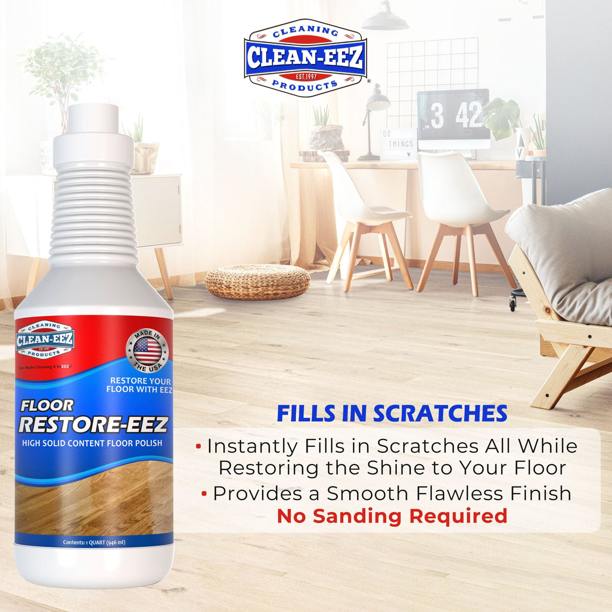 Floor Restorer & Polish W/ Applicator Clean-eez