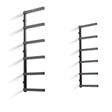 6-Level Lumber Storage Rack – Black and Gray Bora