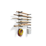 6-Level Lumber Storage Rack – White and Gray Bora