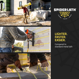 Self Furring Roll Fiberglass Lath 3.4 Metal Lath Alternative for Stucco, Stone & Masonry