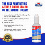 Grout & Stone Sealer + Stand-up Sealer Brush Clean-eez