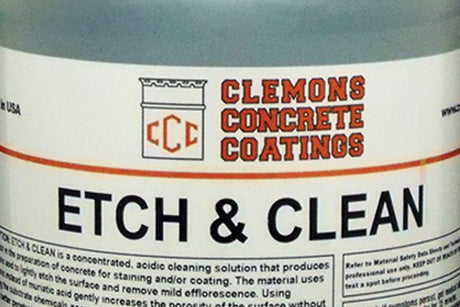 Etch & Clean Clemons Concrete Coatings