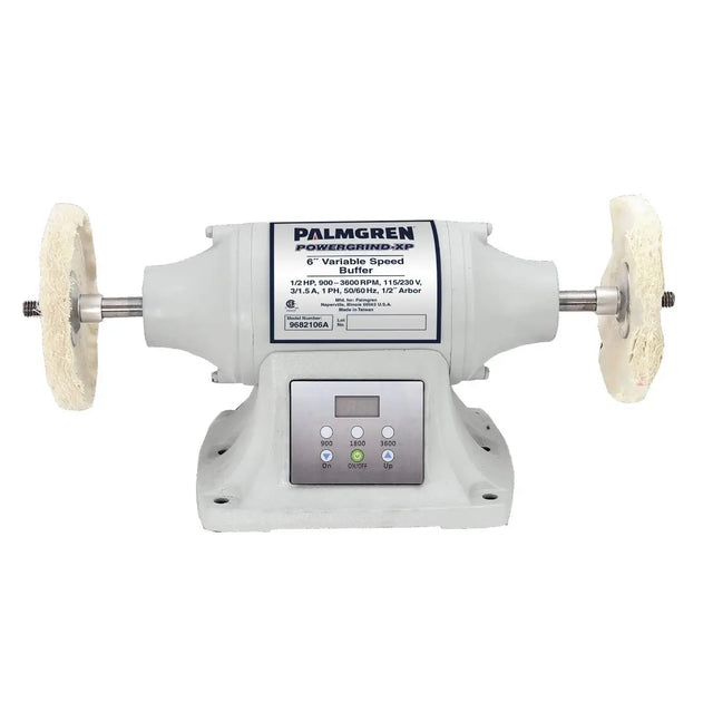 6" Variable Speed 3/4HP 115/240V Bench Buffer Palmgren