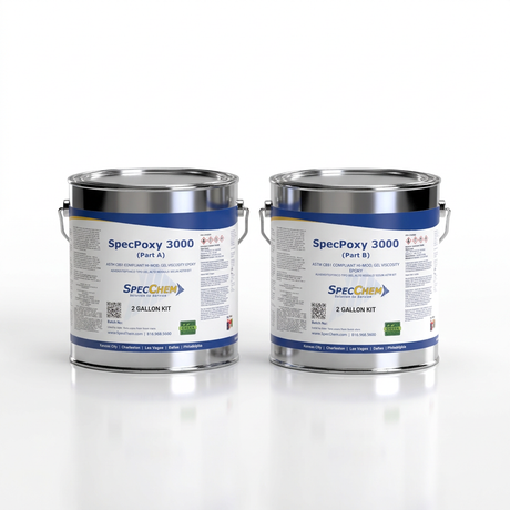 Specpoxy 3000 Astm 881 Compliant Hi-Mod, Gel Viscosity Epoxy SP3000-2 SpecChem 2 Gallon
