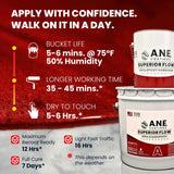 Epoxy Flooring Kit – 3 Gallon – Clear – Superior Flow ANE Coatings