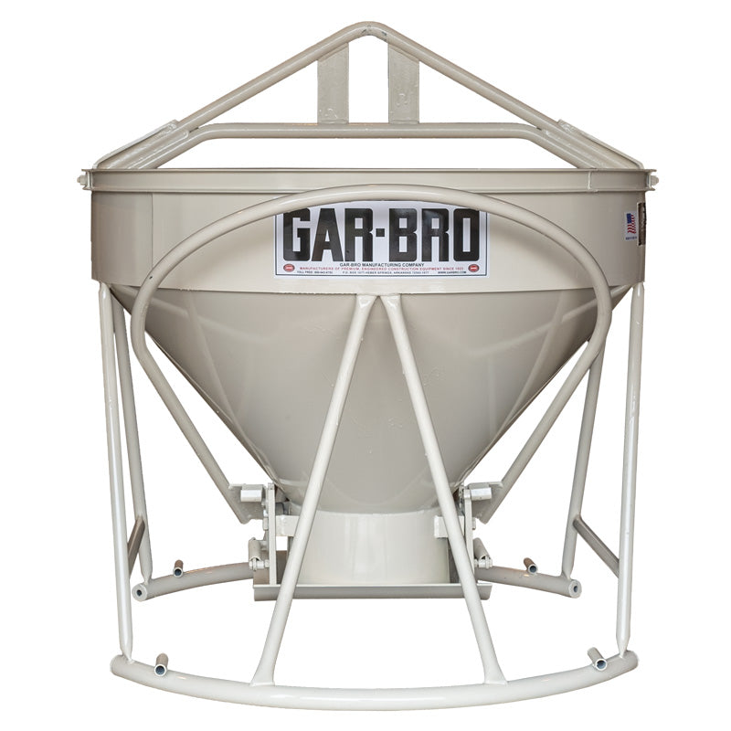 Gar-Bro R- Series Lightweight Round-Gate Concrete Bucket Gar-Bro