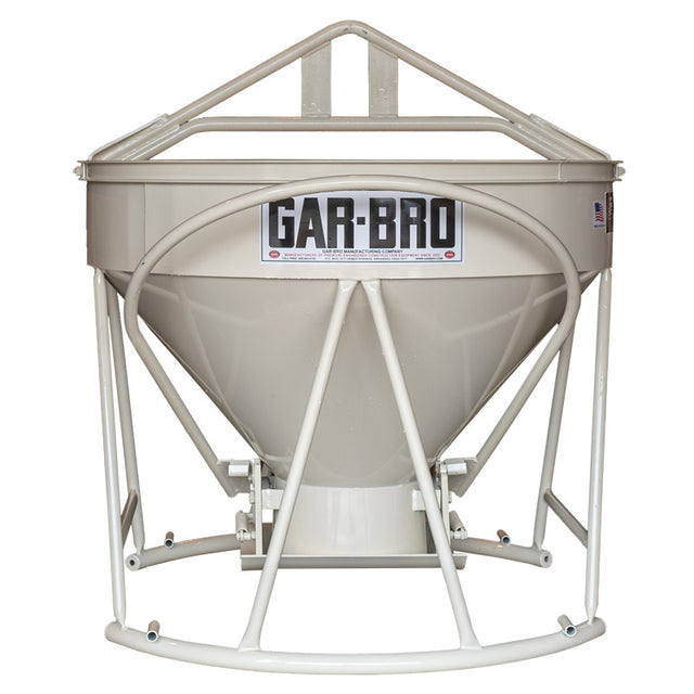 Gar-Bro R- Series Lightweight Round-Gate Concrete Bucket Gar-Bro
