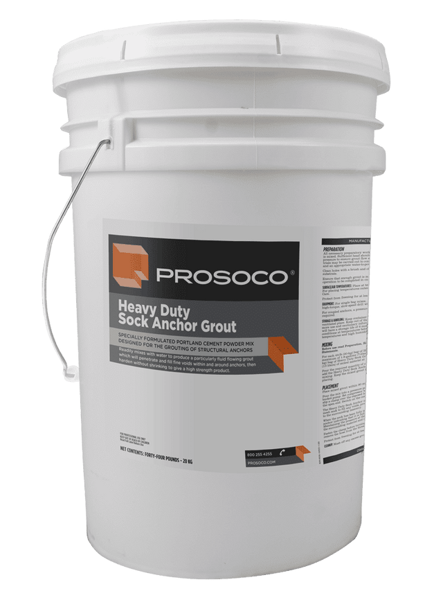 Heavy Duty Sock Anchor Grout - 44 Pound Bag Prosoco