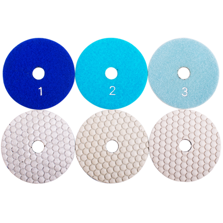 Premium Hybrid Polishing Pads 3 Step Set - ASHT Diamond Tool Store