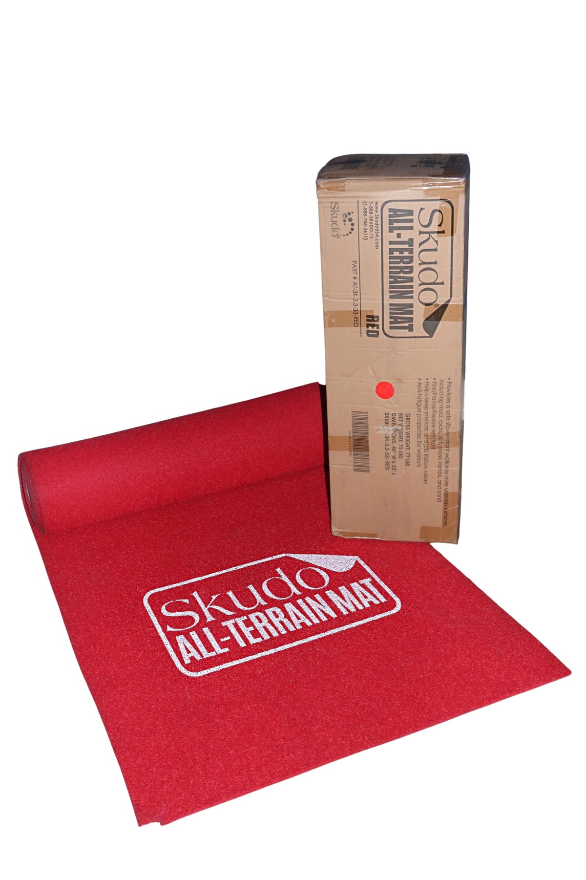 All-Terrain Mat AT-3KT-3.3-33-RED-logo Skudo Red