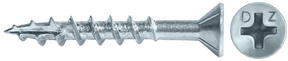 LOK WOOD SCREWS- PHILLIPS FLAT WITH NIBS COARSE TYPE 17 (ZINC) Daggerz